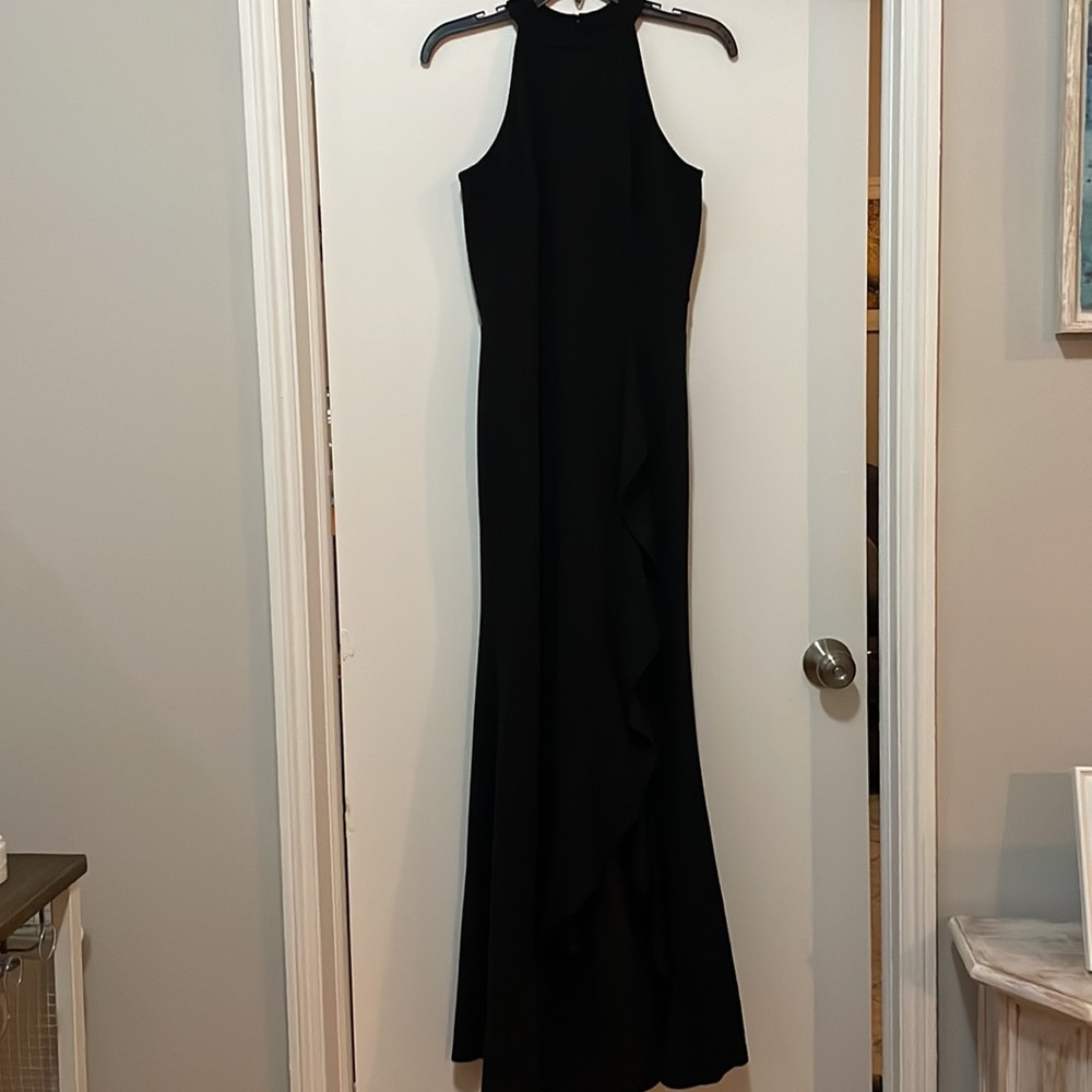 NWOT high neck split bodycon mermaid evening dress